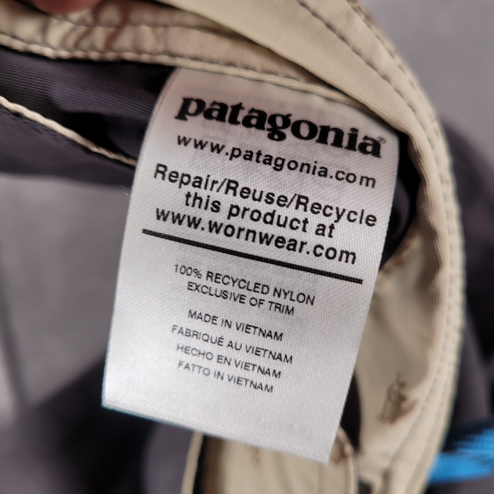 Patagonia Recycled Nylon Draw String Shorts Zip Pocket Gray Draw String Mens - Picture 8 of 9